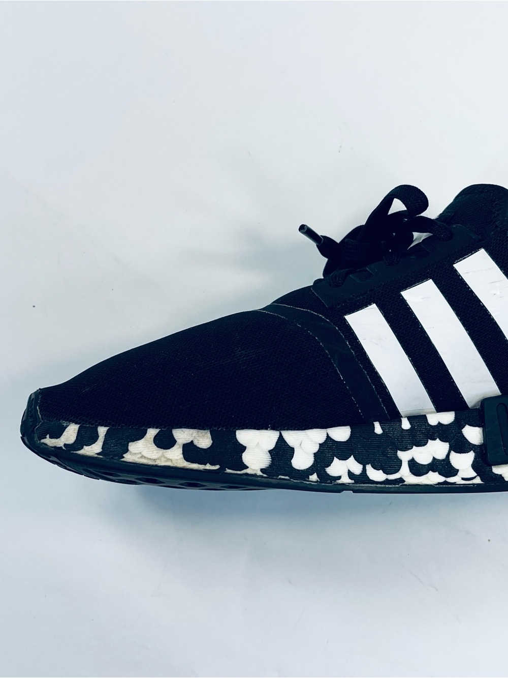 Adidas Youth NMD R 1 Running Shoes #GW9594 Black White Speckled Boys:6 Sneakers - Picture 8 of 15